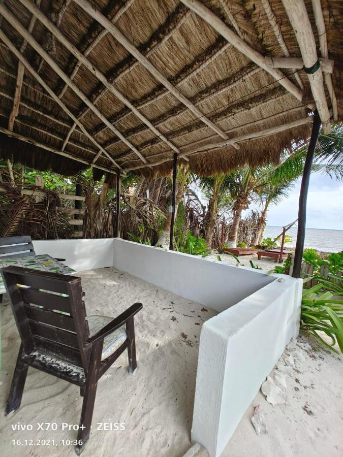 Lunazul Eco-Cabana Frente Al Mar Mahahual Ngoại thất bức ảnh
