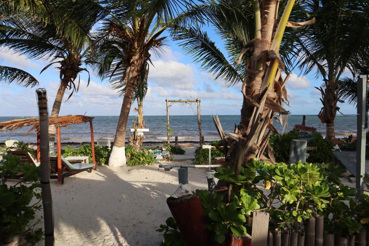 Lunazul Eco-Cabana Frente Al Mar Mahahual Ngoại thất bức ảnh