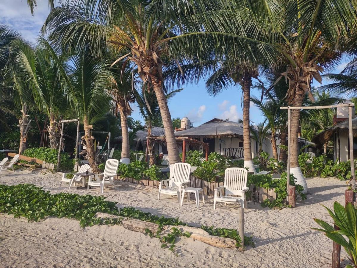 Lunazul Eco-Cabana Frente Al Mar Mahahual Ngoại thất bức ảnh