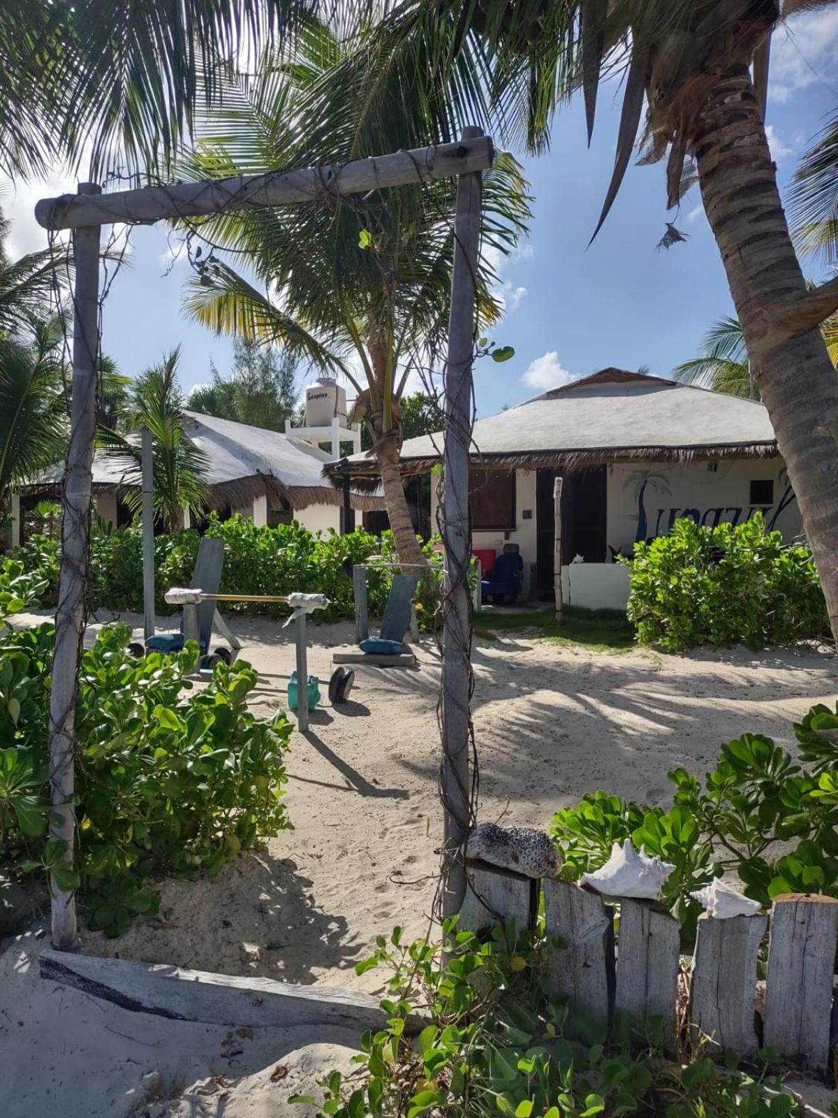 Lunazul Eco-Cabana Frente Al Mar Mahahual Ngoại thất bức ảnh