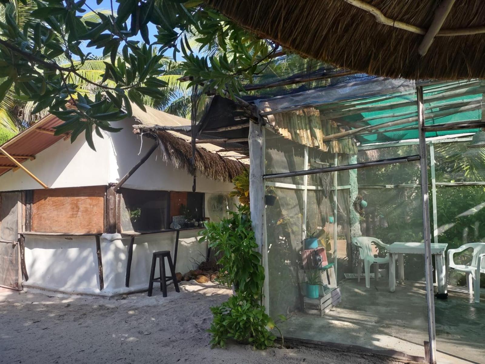 Lunazul Eco-Cabana Frente Al Mar Mahahual Ngoại thất bức ảnh