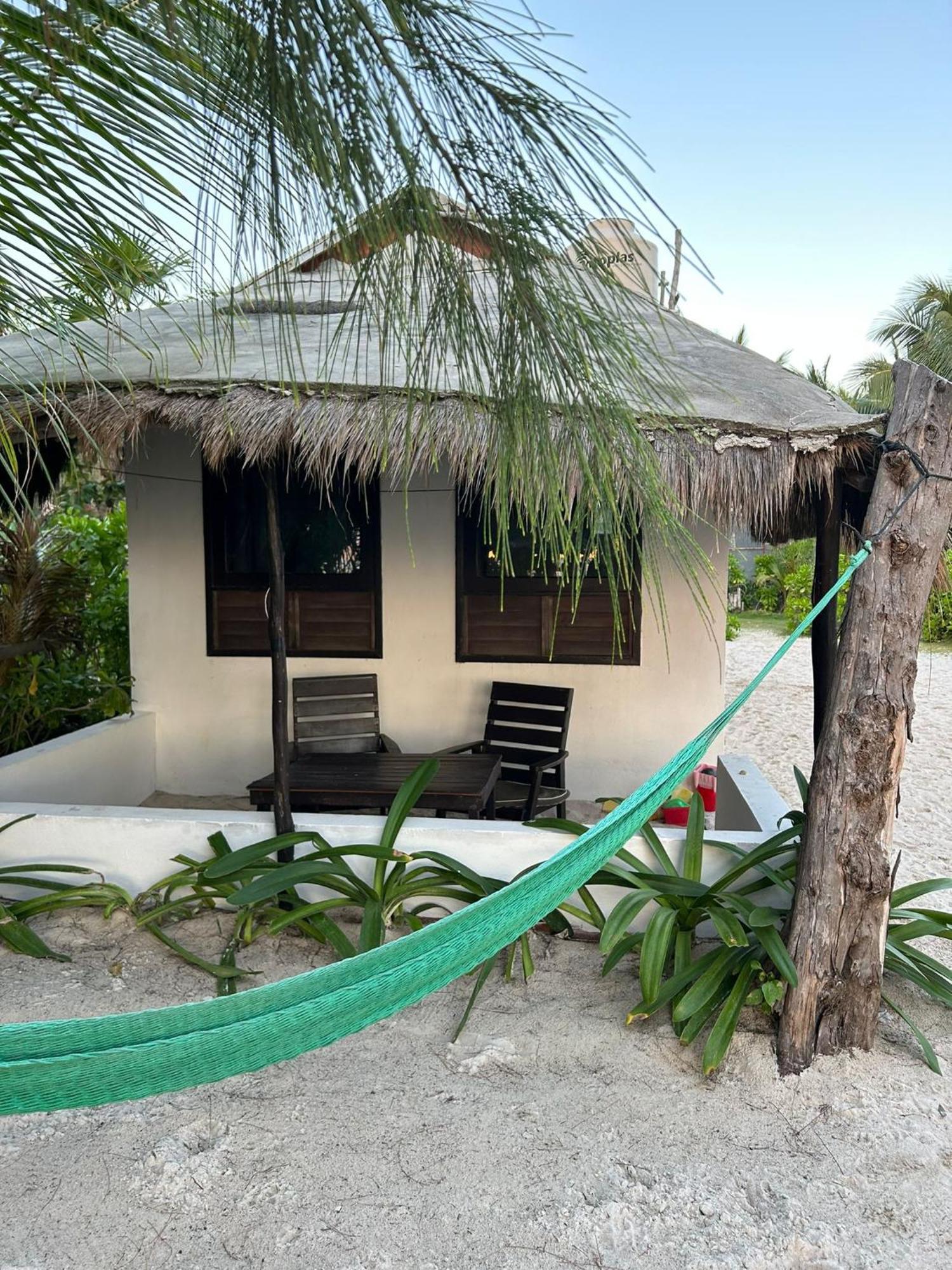 Lunazul Eco-Cabana Frente Al Mar Mahahual Ngoại thất bức ảnh